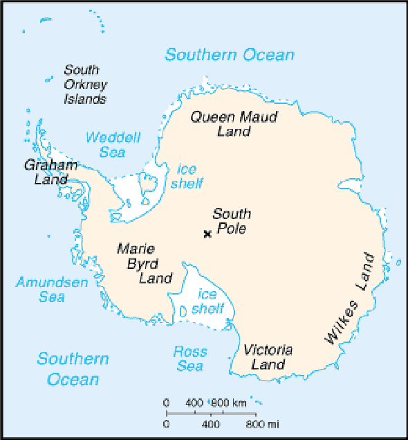 Karte für einen Freiwilligendienst in Antarktis