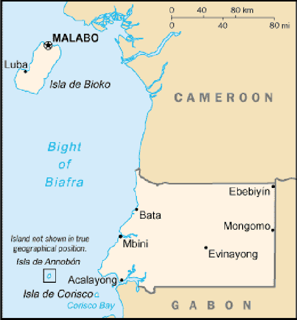 Karte für einen Freiwilligendienst in Äquatorialguinea, Republik