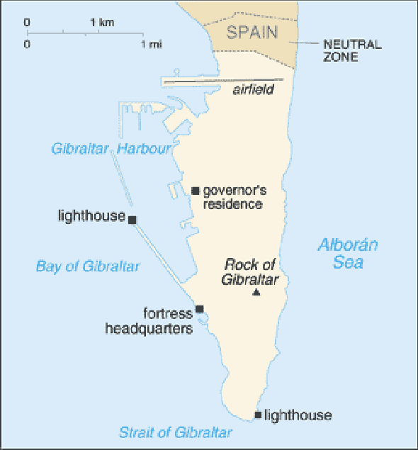 Karte für einen Freiwilligendienst in Gibraltar
