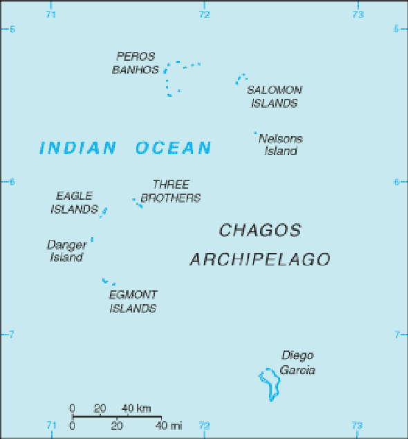 Karte für einen Freiwilligendienst in Diego Garcia