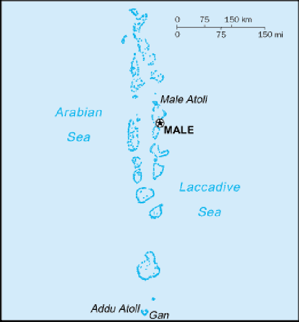 Karte für einen Freiwilligendienst in Malediven