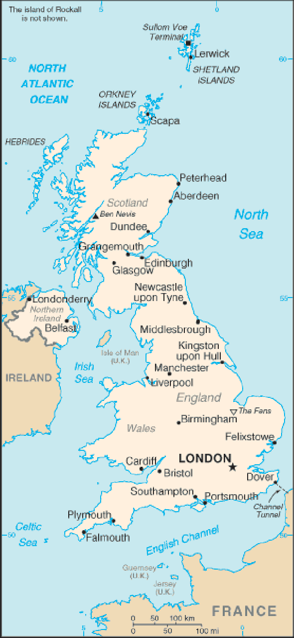 Karte für einen Freiwilligendienst in Vereinigtes Königreich von Großbritannien und Nordirland