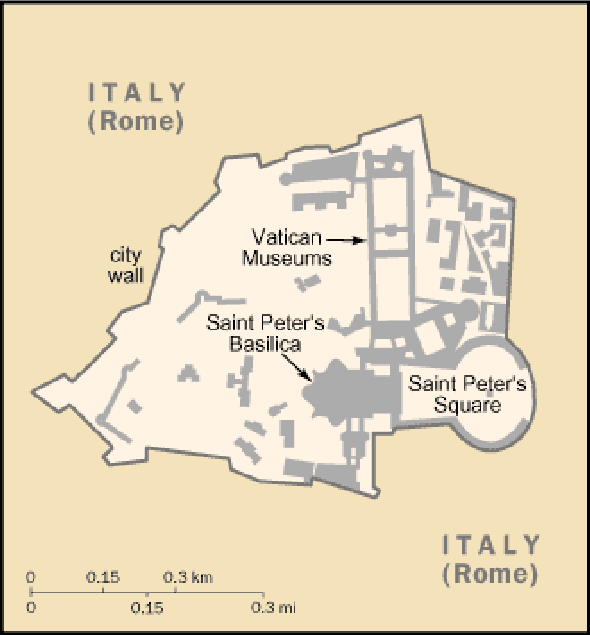 Karte für einen Freiwilligendienst in Vatikanstadt