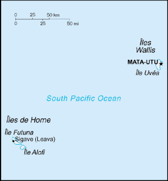 Karte für einen Freiwilligendienst in Wallis und Futuna